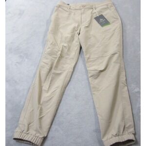 Alpine Design Trailhead Jogger Pants Mens Size 32" Tan Tapered Ankle Outdoor UPF